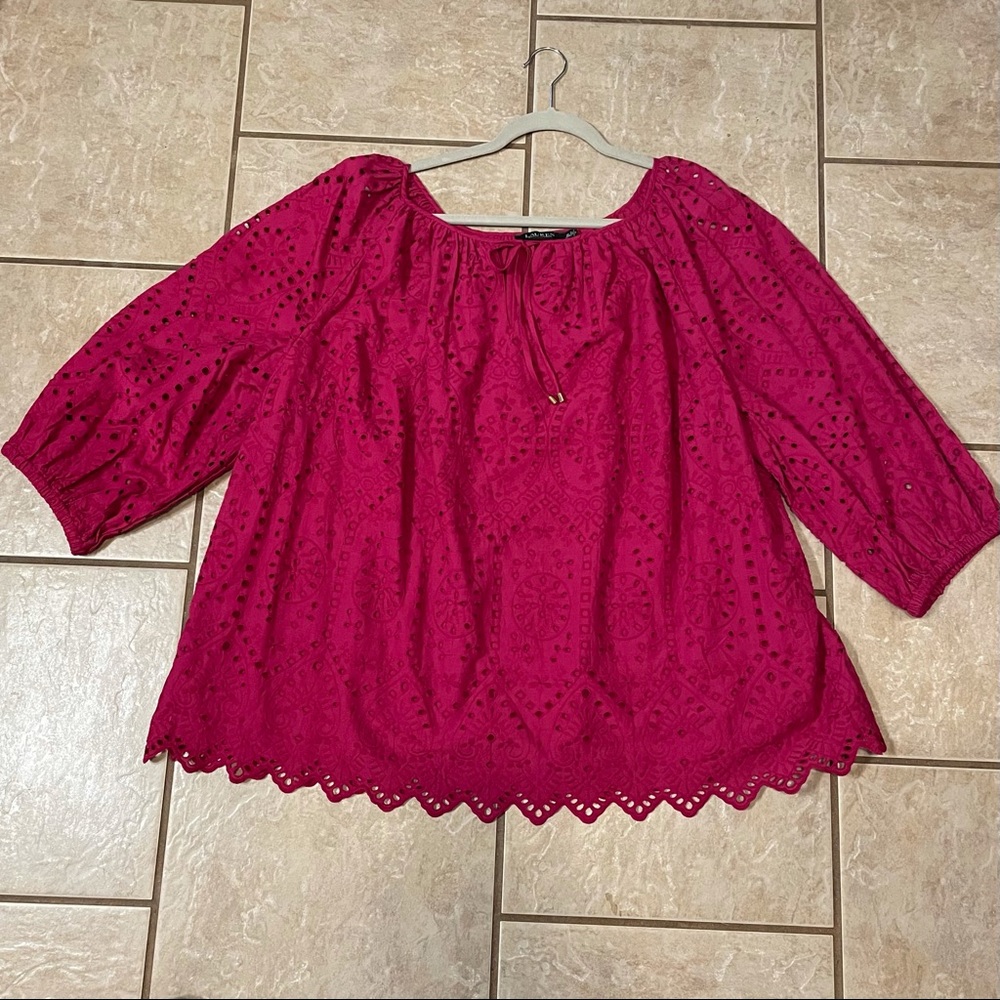 Lauren eyelet blouse